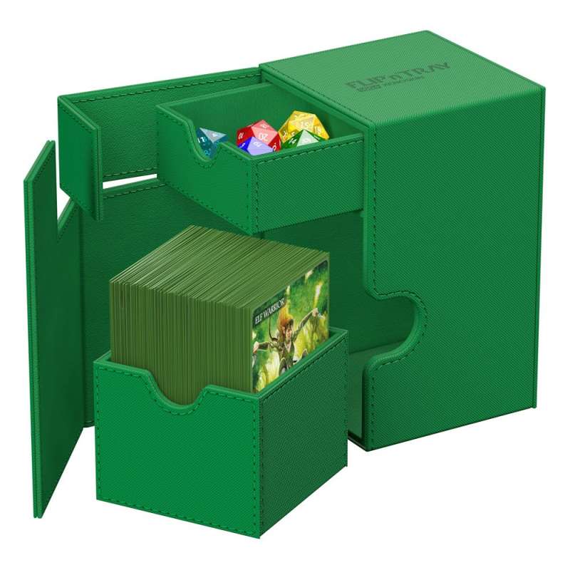 SPOTT-GR Ultimate Guard Flip'n'Tray 100+ Xenoskin - Green