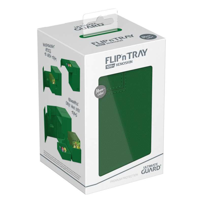 SPOTT-GR Ultimate Guard Flip'n'Tray 100+ Xenoskin - Green