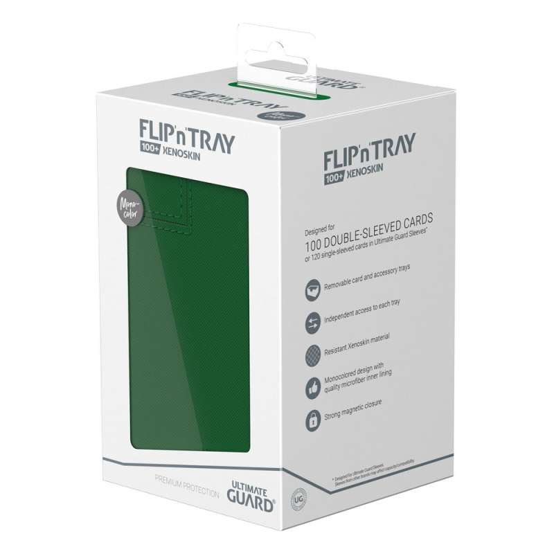 SPOTT-GR Ultimate Guard Flip'n'Tray 100+ Xenoskin - Green