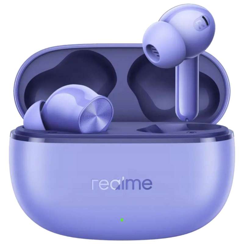 SPOTT-GR Realme Buds T200 Lite  - Ασύρματα In-Ear Ακουστικά Bluetooth με AI, ENC και 4 Μικρόφωνα σε Μωβ Χρώμα