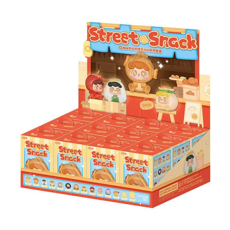 SPOTT-GR QKid: Street Snack Series Blind Box - Φιγούρες με Ύψος 5cm Display (Σετ 12 Τεμάχια)
