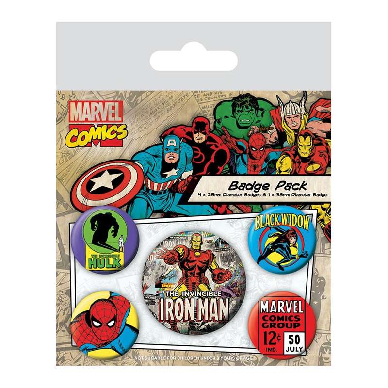 SPOTT-GR Marvel Comics - Κονκάρδες Iron Man (5-Pack)