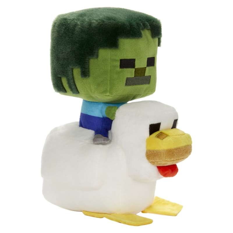 SPOTT-GR Minecraft Deluxe - Λούτρινο Chicken Jockey με Ύψος 20cm