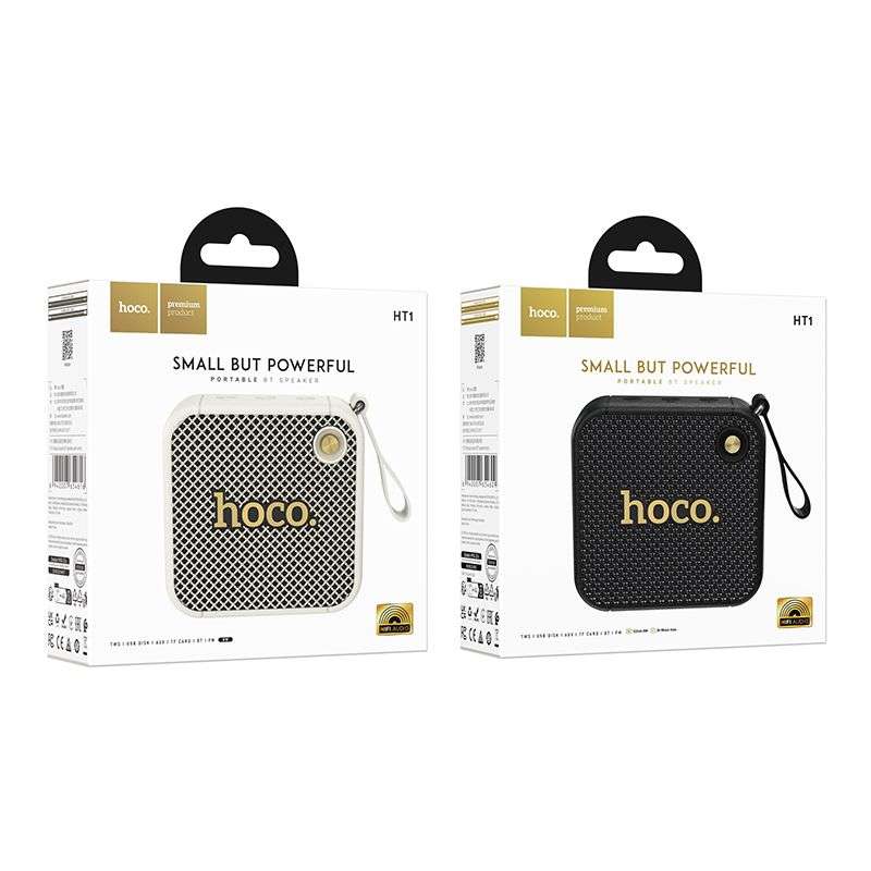 SPOTT-GR Hoco HT1 - Ασύρματο Ηχείο Bluetooth 8W με Αυτονομία έως 4 Ώρες σε Μαύρο Χρώμα