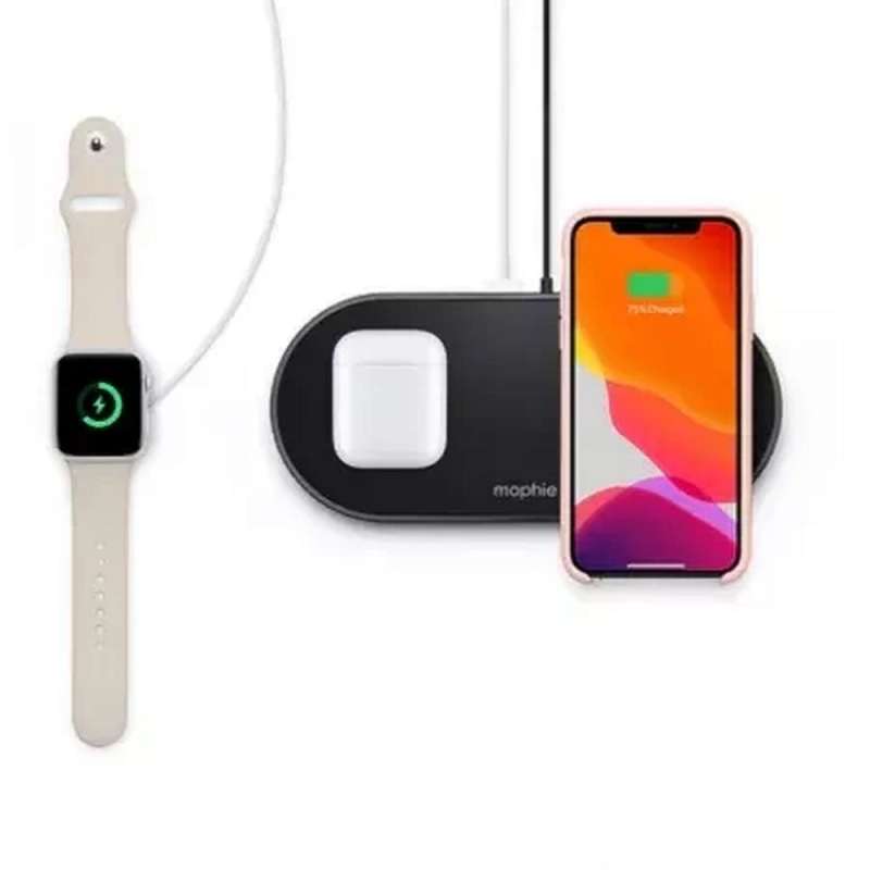 SPOTT-GR Mophie Universal Wireless Dual - Ασύρματος Φορτιστής 2 x 10W σε Μαύρο Χρώμα