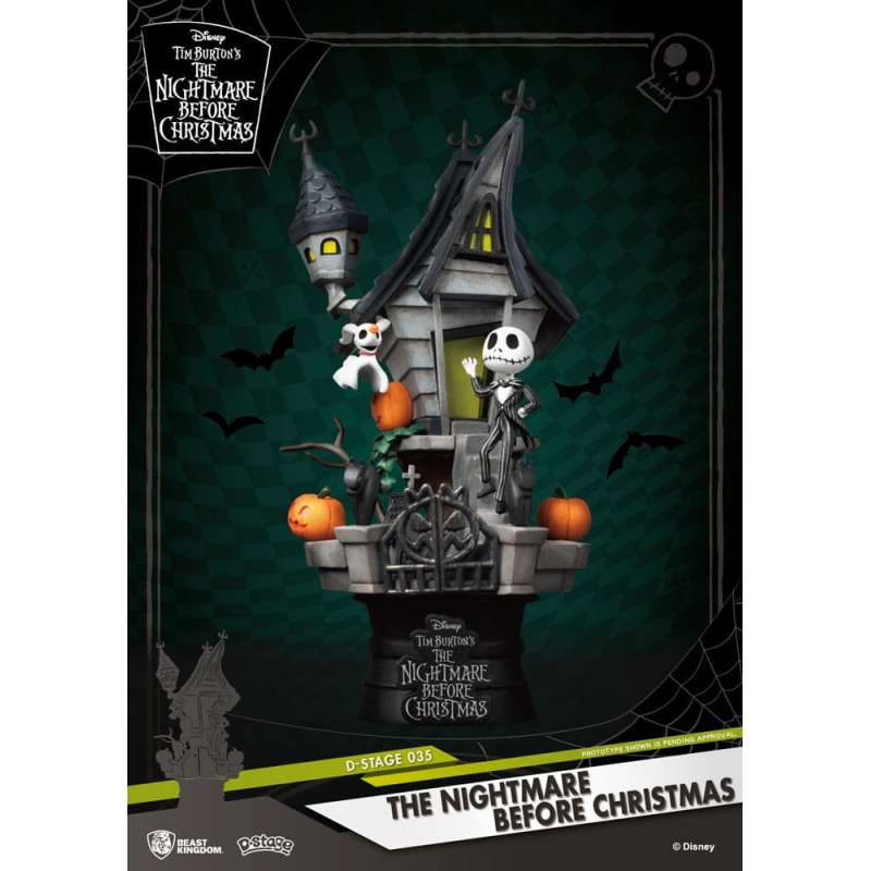 SPOTT-GR Nightmare before Christmas D-Stage - Διόραμα PVC Jack's Haunted House Μεγέθους 15cm