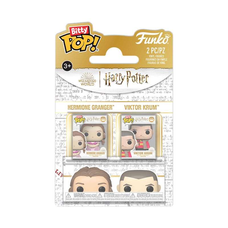 SPOTT-GR Harry Potter Bitty POP! - Φιγούρες Βινυλίου Hermione & Krum με Ύψος 2.5cm (2-Pack)