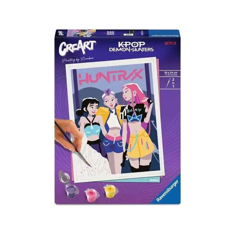 SPOTT-GR KPop Demon Hunters - Σετ Ζωγραφικής CreArt Paint by Numbers Painting Set Huntrix