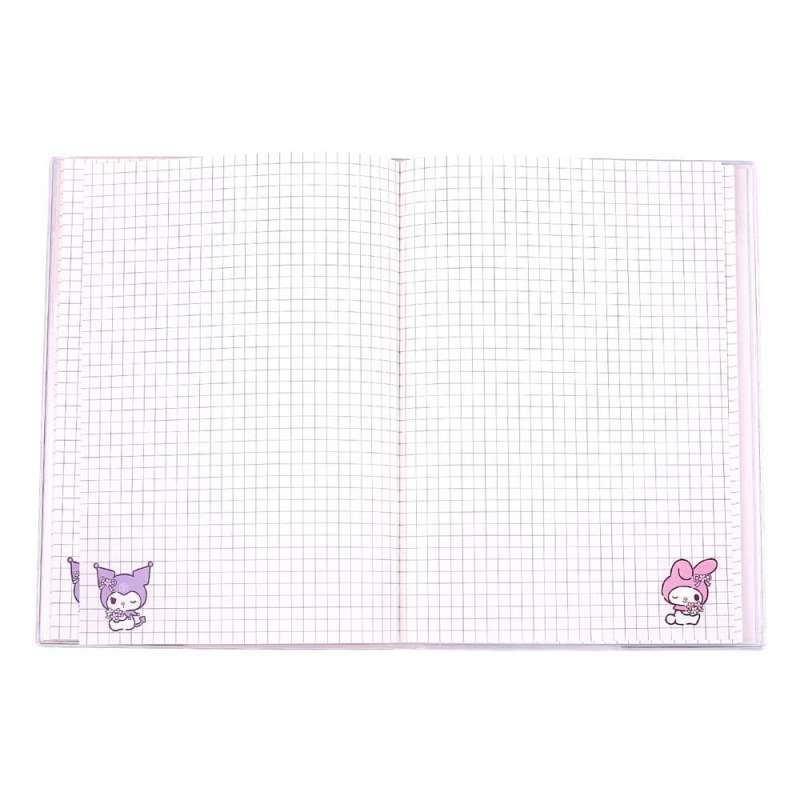 SPOTT-GR Sanrio - Σημειωματάριο Kuromi & My Melody Pastel Flower Holographic Checkered σε Ροζ Χρώμα