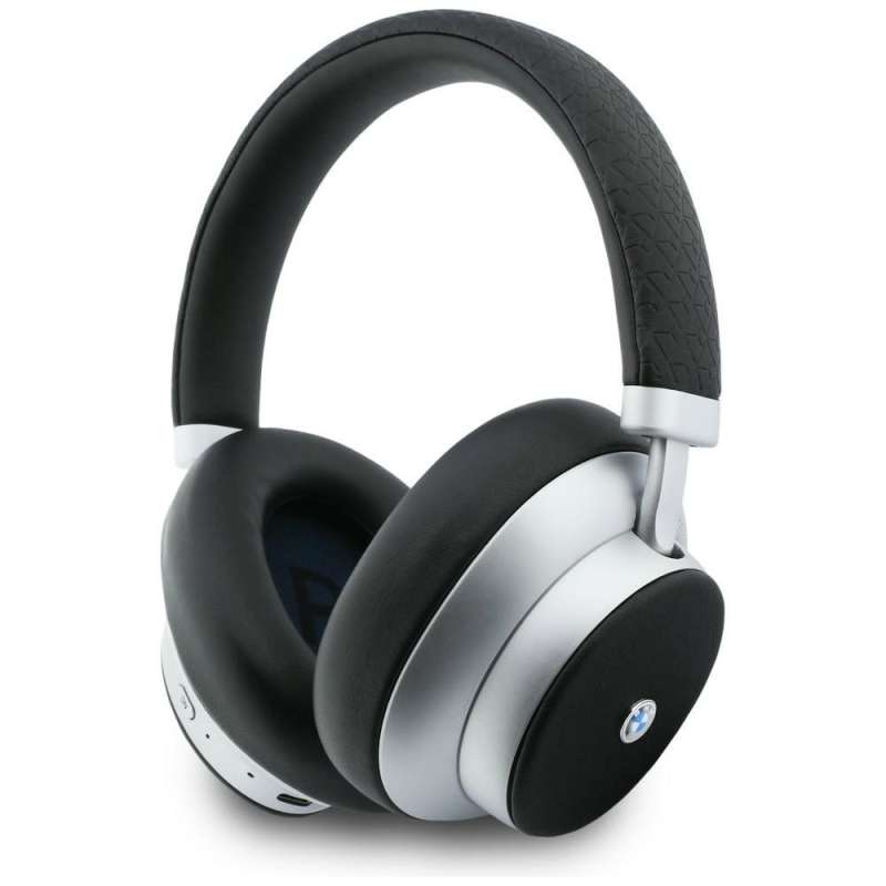 SPOTT-GR BMW Metal Logo MK Headphones - Ασύρματα Over-Ear Ακουστικά Bluetooth με ENC (Ακύρωση Θορύβου) σε Ασημί Χρώμα