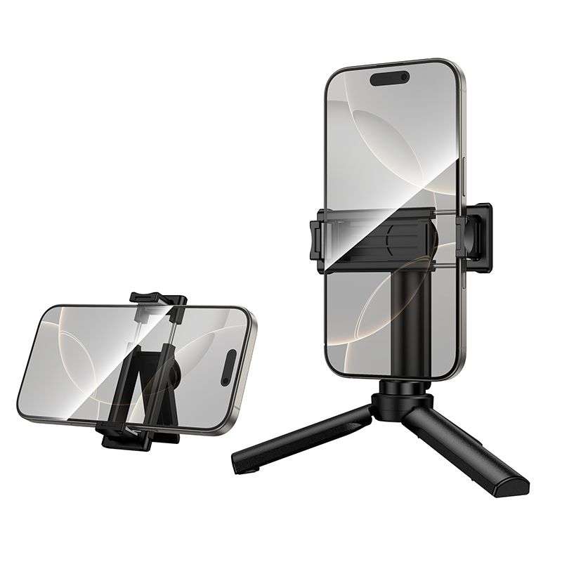 SPOTT-GR Hoco K100 - Selfie Stick με Τρίποδο σε Μαύρο Χρώμα