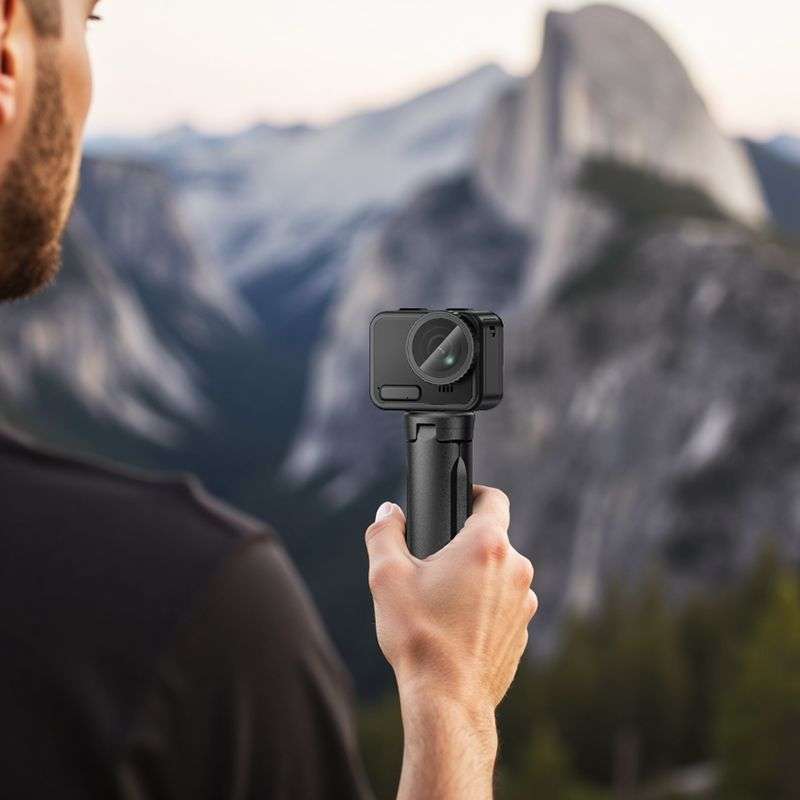 SPOTT-GR Hoco K100 - Selfie Stick με Τρίποδο σε Μαύρο Χρώμα