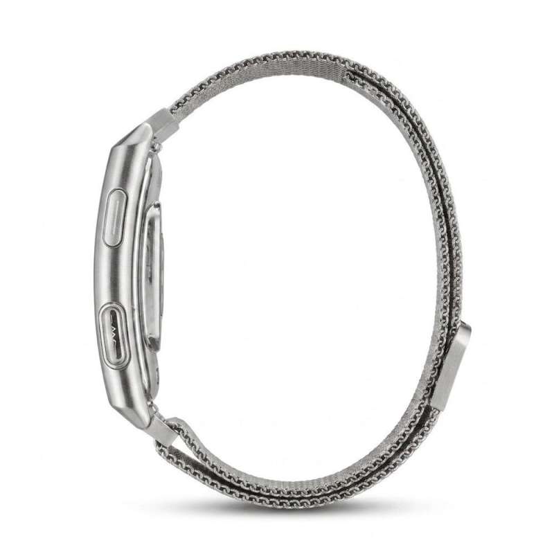 SPOTT-GR Titmo Loop i-110 - Fitness Band με Αδιαβροχοποίηση IP68 και Έξυπνους Μετρητές σε Ασημί Χρώμα