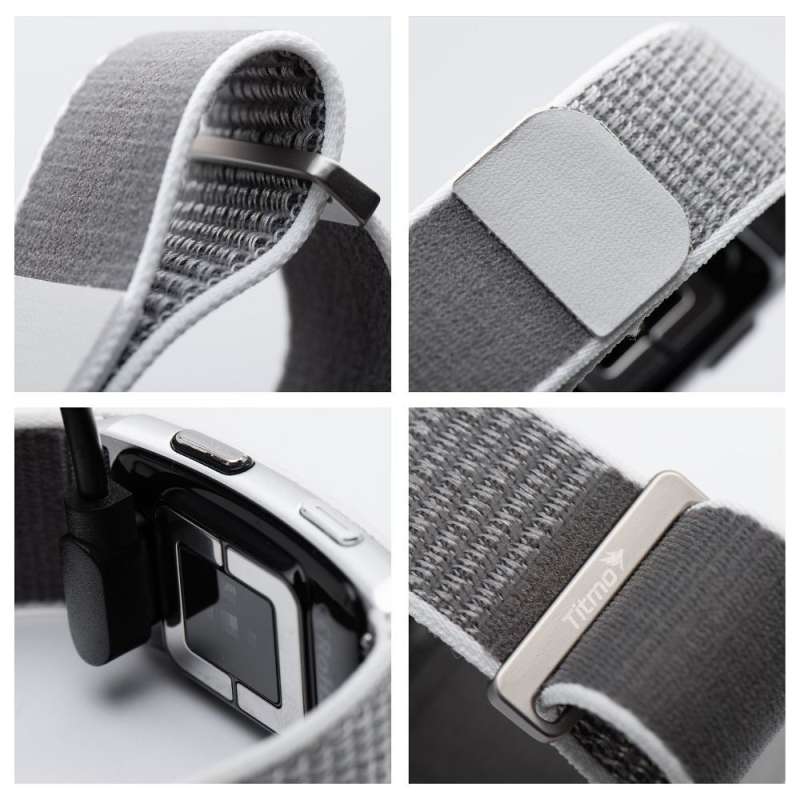 SPOTT-GR Titmo Loop i-110 - Fitness Band με Αδιαβροχοποίηση IP68 και Έξυπνους Μετρητές σε Ασημί Χρώμα