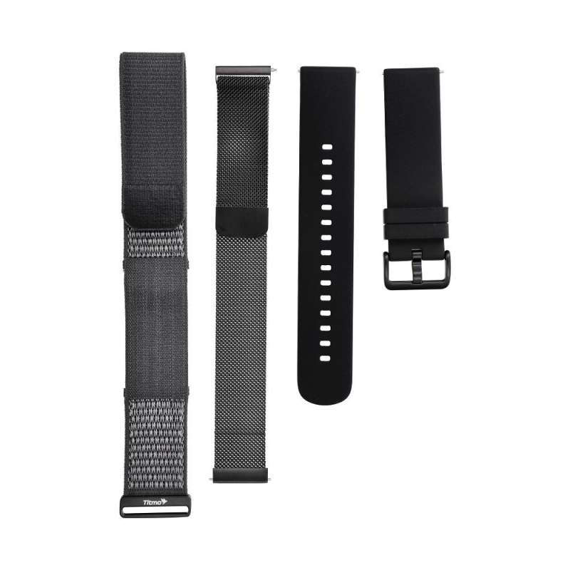 SPOTT-GR Titmo Loop i-110 - Fitness Band με Αδιαβροχοποίηση IP68 και Έξυπνους Μετρητές σε Μαύρο Χρώμα