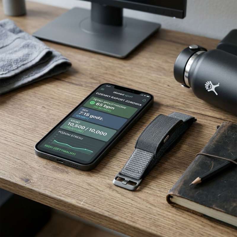 SPOTT-GR Titmo Loop i-110 - Fitness Band με Αδιαβροχοποίηση IP68 και Έξυπνους Μετρητές σε Μαύρο Χρώμα