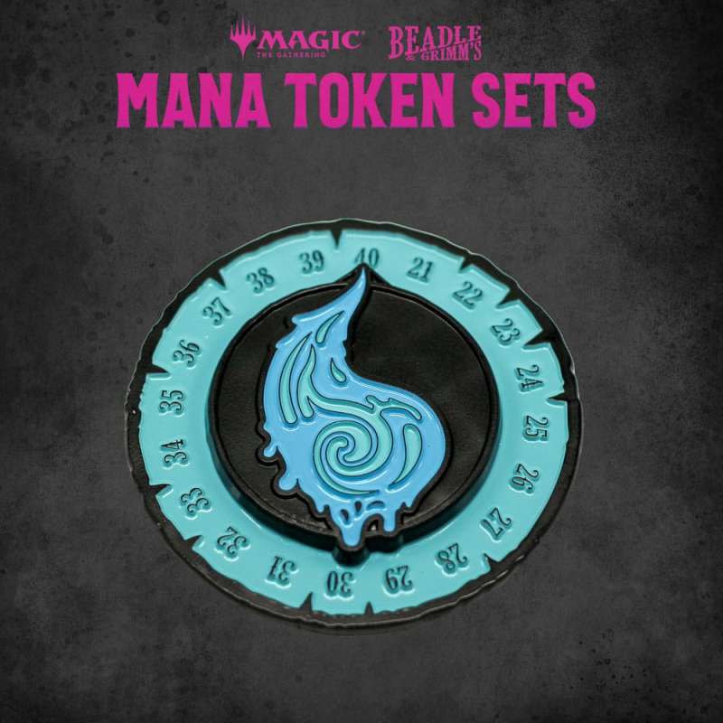 SPOTT-GR Magic the Gathering Dice and Token Pack Blue Mana