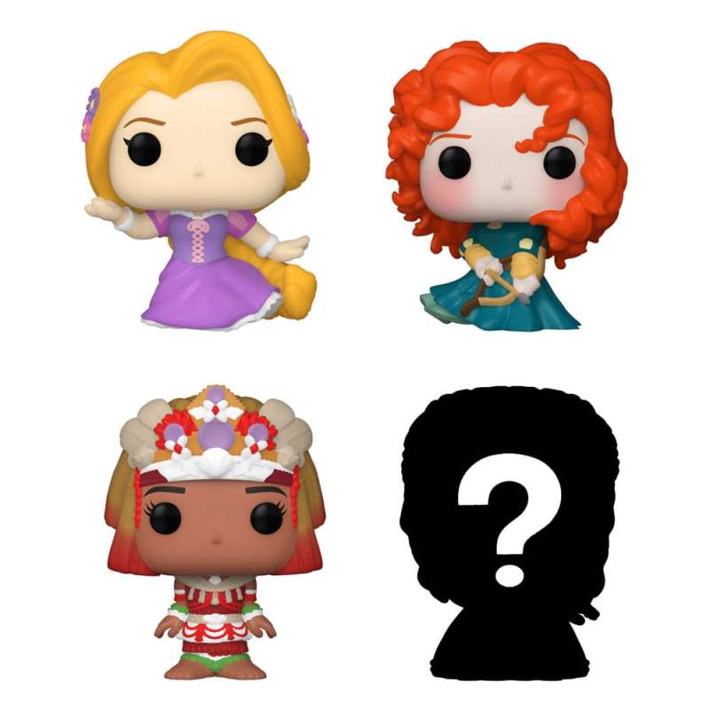 SPOTT-GR Disney Princesses Bitty POP! - Φιγούρες Βινυλίου 4-Pack Rapunzel με Ύψος 2.5cm