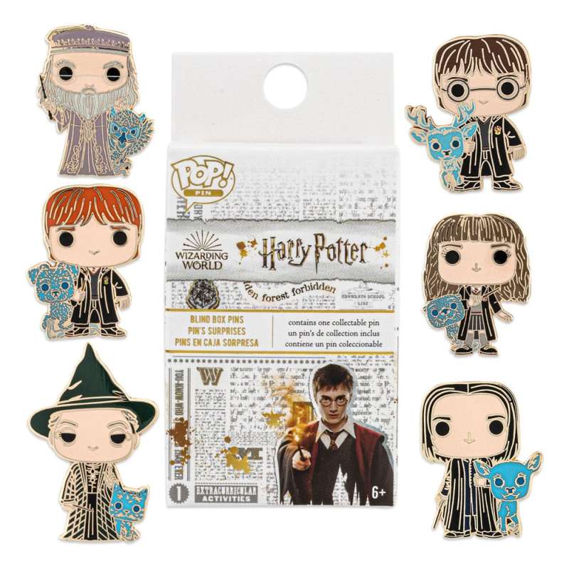 SPOTT-GR Harry Potter Loungefly POP! - Κονκάρδες (Pins) Σμάλτου με Ύψος 4cm (Σετ 12 Τεμάχια)
