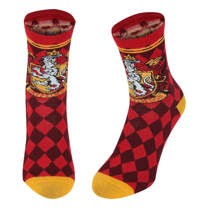 SPOTT-GR Harry Potter - Κάλτσες Gryffindor (Μέγεθος L / XL) σε Κόκκινο Χρώμα