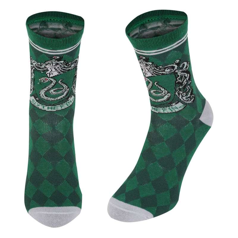 SPOTT-GR Harry Potter - Κάλτσες Slytherin (Μέγεθος S / M) σε Πράσινο Χρώμα