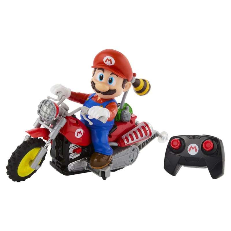 SPOTT-GR The Super Mario Galaxy Movie Hot Wheels - Τηλεκατευθυνόμενο Mario Wheelie Motocross