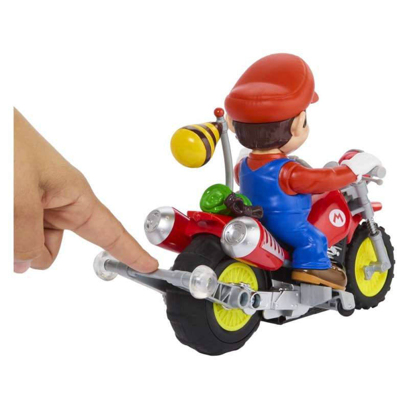 SPOTT-GR The Super Mario Galaxy Movie Hot Wheels - Τηλεκατευθυνόμενο Mario Wheelie Motocross