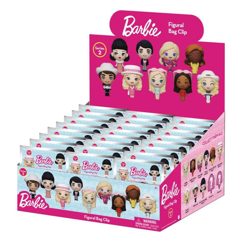 SPOTT-GR Barbie 3D Foam Bag Clips Series 2 Display (Σετ 24 Τεμάχια)