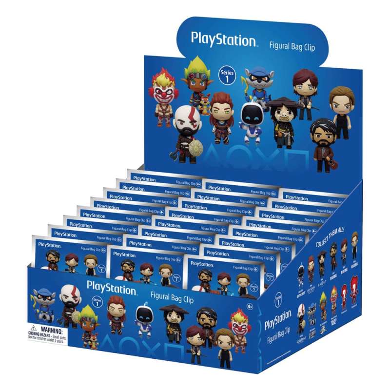 SPOTT-GR Playstation 3D Foam Bag Clips Series 1 Display (Σετ 24 Τεμάχια)