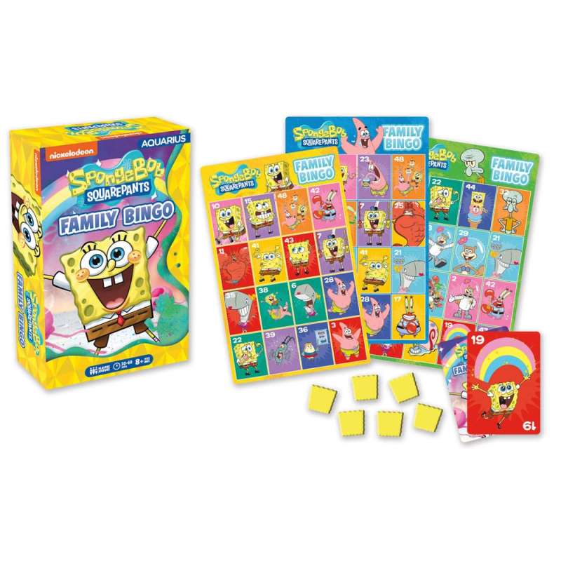 SPOTT-GR SpongeBob Επιτραπέζιο Παιχνίδι Family Bingo (Αγγλική Έκδοση)