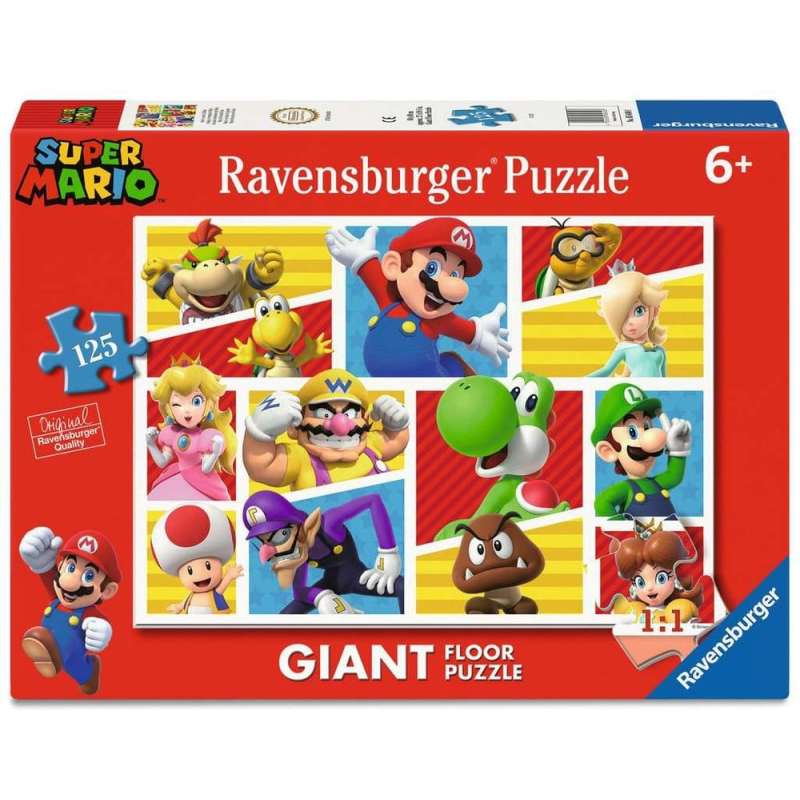 SPOTT-GR Super Mario Giant Floor Jigsaw Puzzle Mario's Friends and Foes (125 Κομμάτια)
