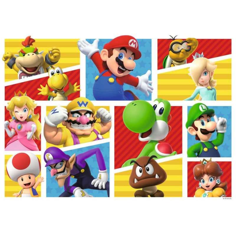 SPOTT-GR Super Mario Giant Floor Jigsaw Puzzle Mario's Friends and Foes (125 Κομμάτια)