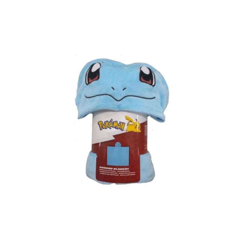 SPOTT-GR Pokémon Coral - Κουβερτάκι με Κουκούλα Squirtle 120 x 150cm