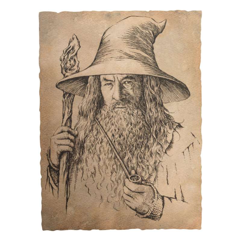 SPOTT-GR Αφίσα The Hobbit Art Print Portrait of Gandalf the Grey 21 x 28cm