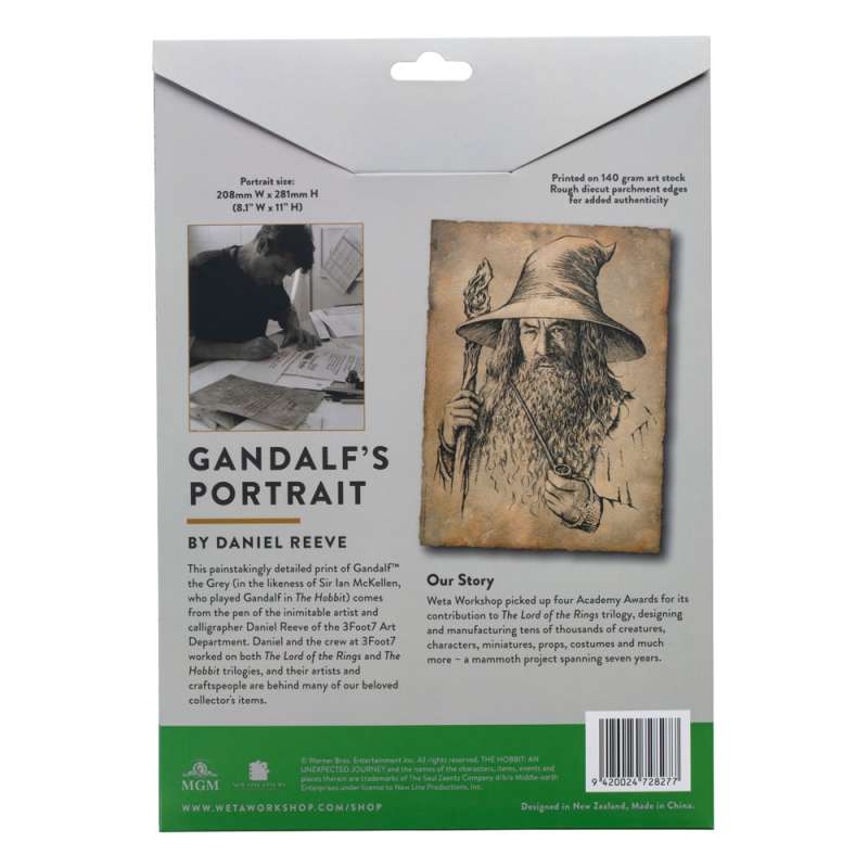 SPOTT-GR Αφίσα The Hobbit Art Print Portrait of Gandalf the Grey 21 x 28cm