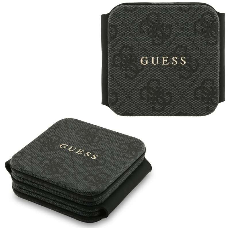 SPOTT-GR GUESS Wireless MagSafe Charger - Ασύρματος Φορτιστής 3 σε 1 με Υποστήριξη MagSafe 15W σε Μαύρο Χρώμα