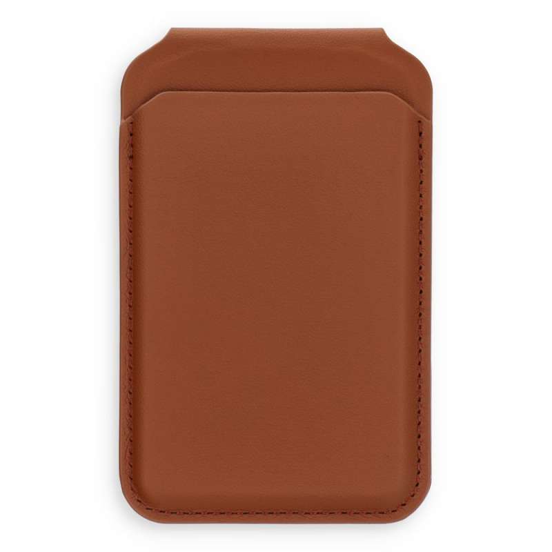 SPOTT-GR Satechi Vegan Leather Wallet Stand - Δερμάτινο Θηκάκι για Κάρτες με Stand και Υποστήριξη MagSafe σε Καφέ Χρώμα