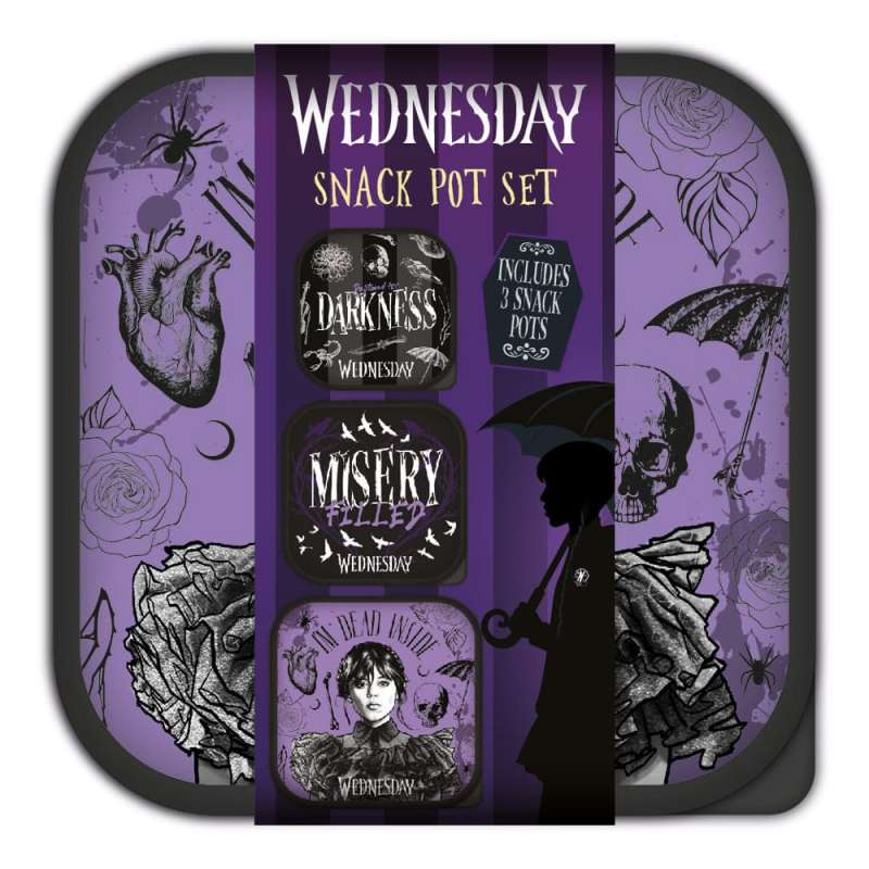SPOTT-GR Wednesday - Τσαντάκι Φαγητού 3 σε 1 Lunch Boxes Snack Pots