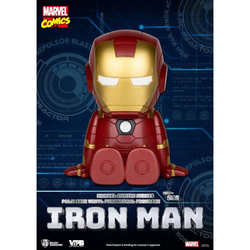 SPOTT-GR Classic Marvel Comics - Κουμπαράς Βινυλίου Iron-Man με Ύψος 12cm