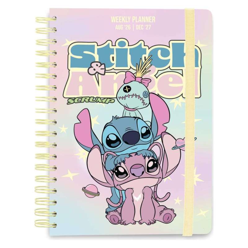 SPOTT-GR Disney - Σχολικό Ημερολόγιο με Εβδομαδιαίο Planner 2026/2027 Stitch and Angel σε Μέγεθος A5
