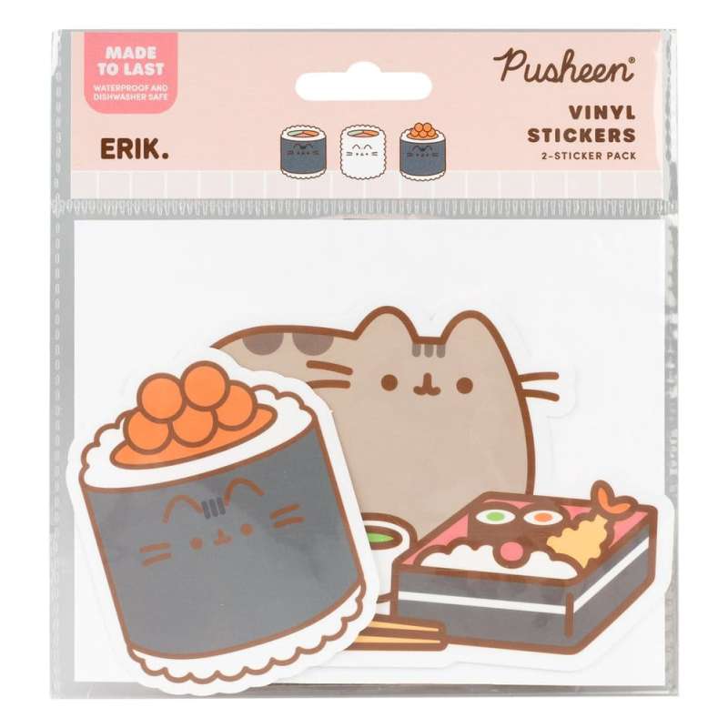 SPOTT-GR Pusheen - Αυτοκόλλητα Βινυλίου Sushi Roll Vol. 5 (Σετ 2 Αυτοκόλλητα)
