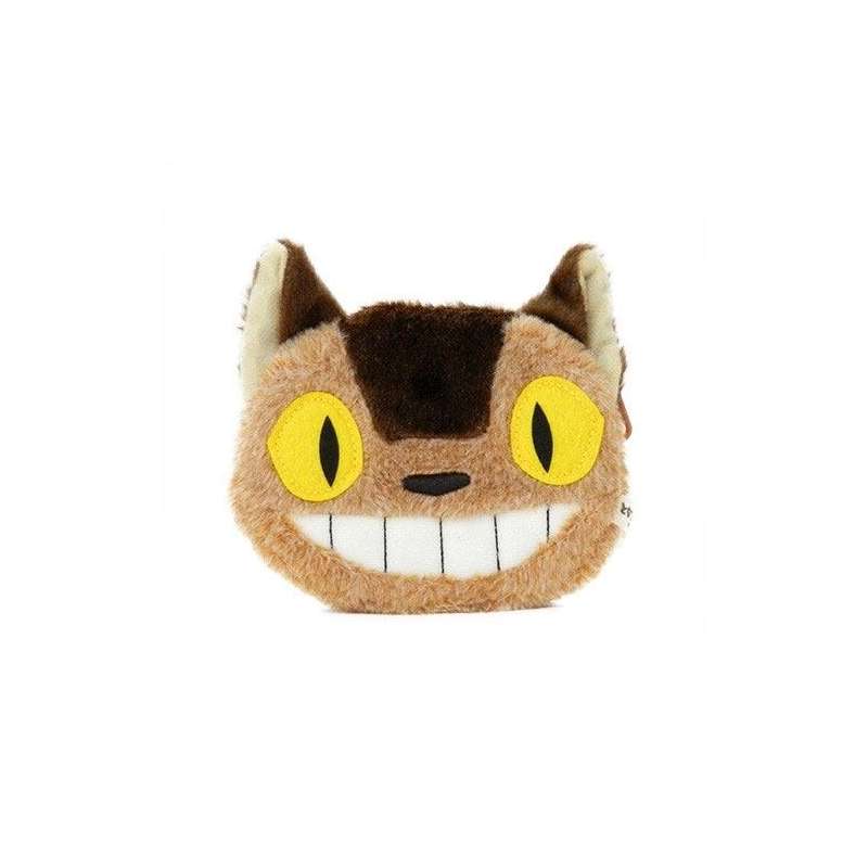 SPOTT-GR My Neighbor Totoro - Μίνι Λούτρινο Πορτοφολάκι Catbus με Ύψος 12cm σε Καφέ Χρώμα
