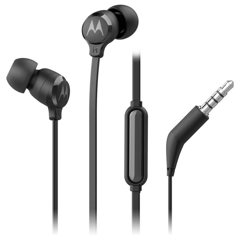 SPOTT-GR Motorola Earbuds 3-S - Ενσύρματα In-Ear Ακουστικά με Μικρόφωνο σε Μαύρο Χρώμα