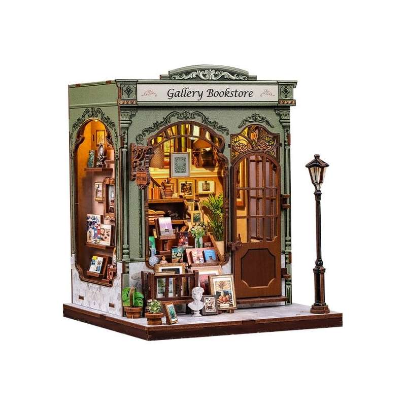 SPOTT-GR Miniature House - Κιτ Μοντελισμού Gallery Bookstore με Διαστάσεις 20 x 16cm
