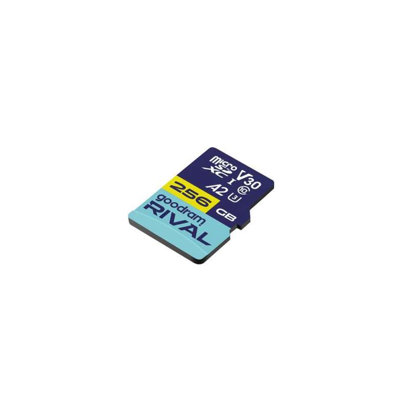 SPOTT-GR Goodram Rival - Κάρτα Μνήμης microSD 256GB 100MB/s class 10 UHS-I V30 A2 με Αντάπτορα SD