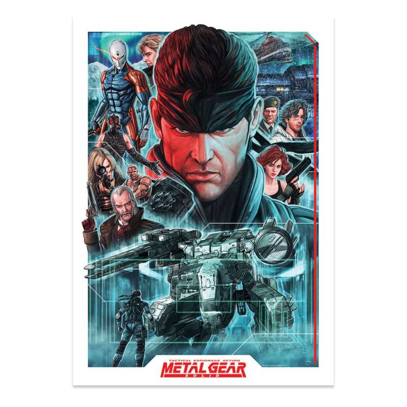 SPOTT-GR Metal Gear Solid - Art Print Montage Limited Edition 42 x 30cm