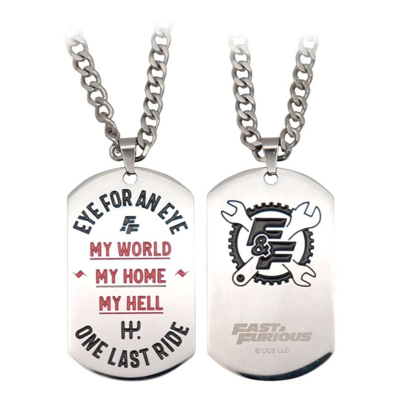 SPOTT-GR Fast & Furious - Dog Tags με Αλυσίδα