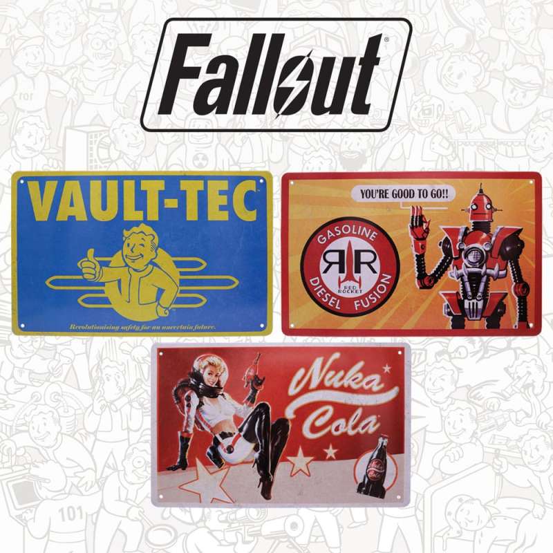 SPOTT-GR Διακοσμητικά Πλακίδια Fallout Brands (3-Pack)