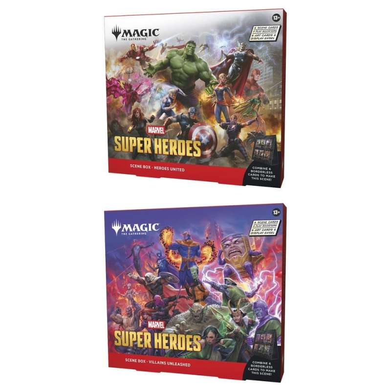 SPOTT-GR Magic the Gathering Marvel Super Heroes Scene Box Display (Σετ 4 Τεμάχια) (Αγγλική Έκδοση)