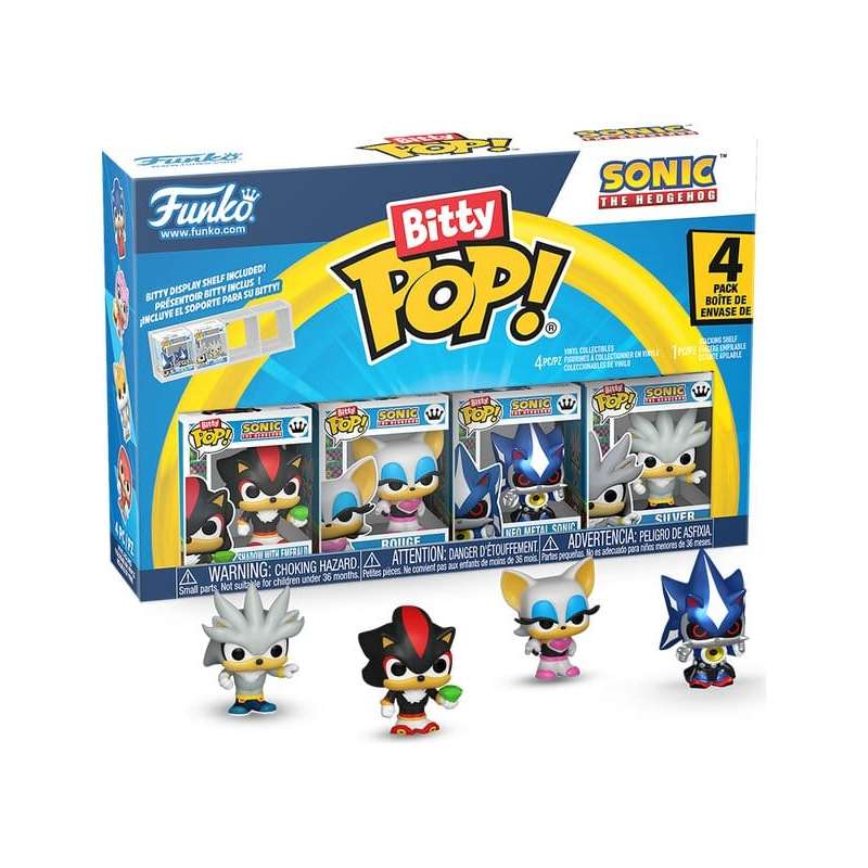SPOTT-GR Sonic Bitty POP! - Φιγούρες Βινυλίου 4-Pack Shadow Μεγέθους 2.5cm